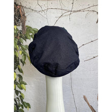 Embellished Hat - Size #2 Blue Faux Denim Bow-Hat-The Little Tichel Lady