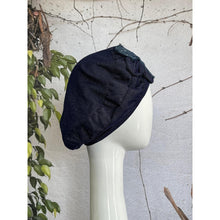 Embellished Hat - Size #2 Blue Faux Denim Bow-Hat-The Little Tichel Lady
