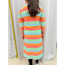Girls Modest Swim Dress - Multi Stripes, Sizes 4-18-dress-The Little Tichel Lady