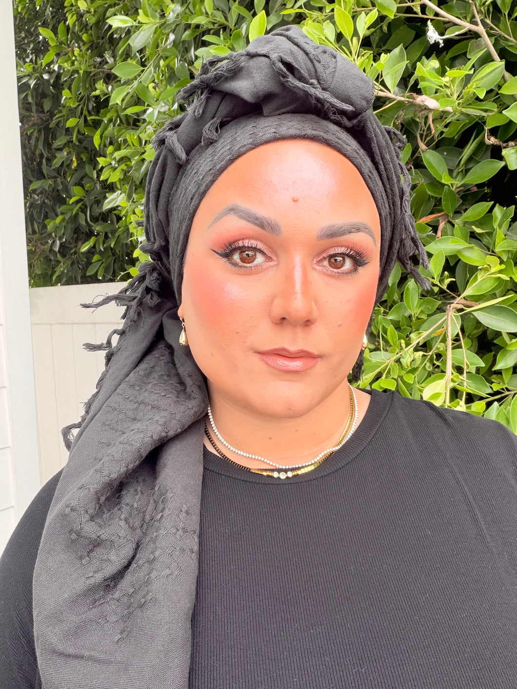 Heritage XL Square Headscarf - Black