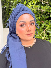Heritage XL Square Headscarf - Navy