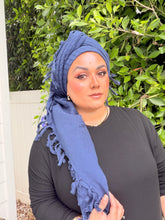 Heritage XL Square Headscarf - Navy