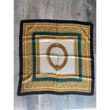 Dior Authentic Designer Headscarf, Gold Frame Print-Designer headscarf-The Little Tichel Lady