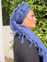 Heritage XL Square Headscarf - Navy