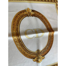 Dior Authentic Designer Headscarf, Gold Frame Print-Designer headscarf-The Little Tichel Lady