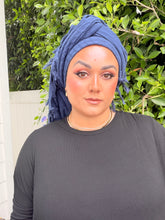 Heritage XL Square Headscarf - Navy