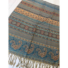 Israeli Pashmina Print Headwrap - Deep Green-Long Wrap-The Little Tichel Lady