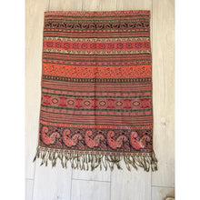 Israeli Pashmina Print Headwrap - Saffron-Long Wrap-The Little Tichel Lady