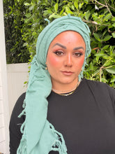 Heritage XL Square Headscarf - Mint