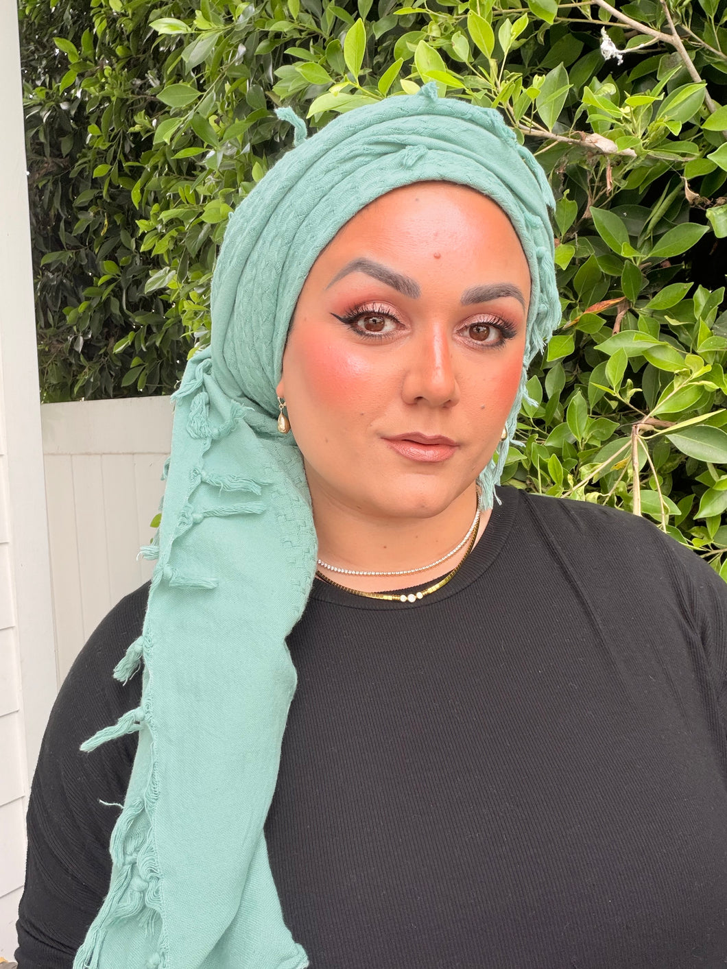 Heritage XL Square Headscarf - Mint
