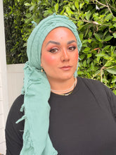 Heritage XL Square Headscarf - Mint
