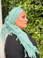 Heritage XL Square Headscarf - Mint