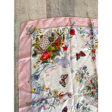 Gucci Authentic Designer Headscarf, Pink Flora Print-Designer headscarf-The Little Tichel Lady