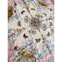 Gucci Authentic Designer Headscarf, Pink Flora Print-Designer headscarf-The Little Tichel Lady