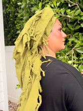 Heritage XL Square Headscarf - Light Olive