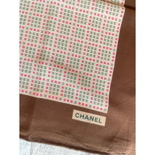 Chanel Authentic Designer Headscarf, Monogram Print-Designer headscarf-The Little Tichel Lady