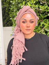 Heritage XL Square Headscarf - Mauve