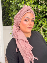 Heritage XL Square Headscarf - Mauve