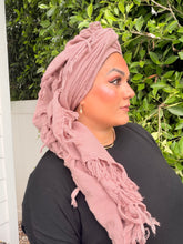 Heritage XL Square Headscarf - Mauve