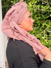 Heritage XL Square Headscarf - Mauve