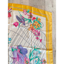 Dior Authentic Designer Headscarf, Yellow Birdcage-Designer headscarf-The Little Tichel Lady