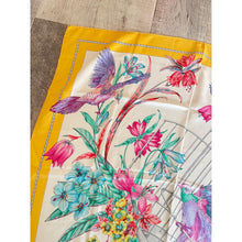 Dior Authentic Designer Headscarf, Yellow Birdcage-Designer headscarf-The Little Tichel Lady