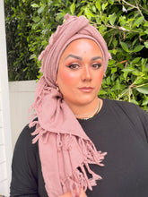 Heritage XL Square Headscarf - Mauve