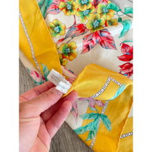 Dior Authentic Designer Headscarf, Yellow Birdcage-Designer headscarf-The Little Tichel Lady