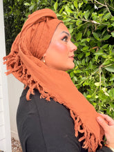 Heritage XL Square Headscarf - Rust