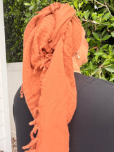 Heritage XL Square Headscarf - Rust