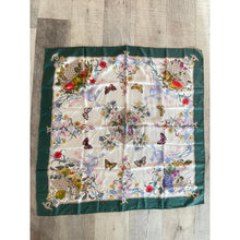 Gucci Authentic Designer Headscarf, Green Flora Print-Designer headscarf-The Little Tichel Lady
