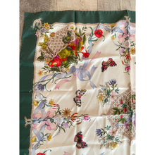 Gucci Authentic Designer Headscarf, Green Flora Print-Designer headscarf-The Little Tichel Lady