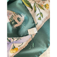Gucci Authentic Designer Headscarf, Green Flora Print-Designer headscarf-The Little Tichel Lady