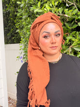 Heritage XL Square Headscarf - Rust