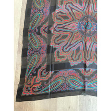 YSL Authentic Designer Headscarf, Black Paisley-Designer headscarf-The Little Tichel Lady