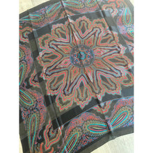 YSL Authentic Designer Headscarf, Black Paisley-Designer headscarf-The Little Tichel Lady