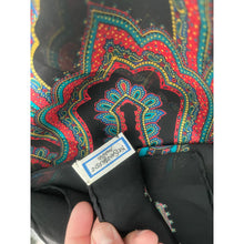 YSL Authentic Designer Headscarf, Black Paisley-Designer headscarf-The Little Tichel Lady
