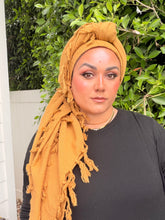 Heritage XL Square Headscarf - Mustard