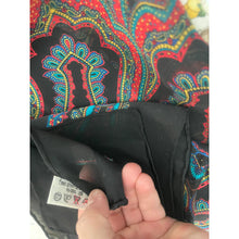 YSL Authentic Designer Headscarf, Black Paisley-Designer headscarf-The Little Tichel Lady
