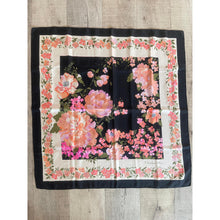 Dior Authentic Designer Headscarf, Black Floral-Designer headscarf-The Little Tichel Lady