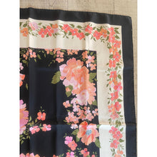 Dior Authentic Designer Headscarf, Black Floral-Designer headscarf-The Little Tichel Lady