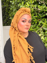 Heritage XL Square Headscarf - Mustard