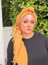 Heritage XL Square Headscarf - Mustard
