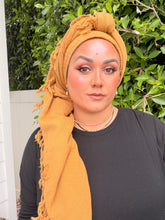 Heritage XL Square Headscarf - Mustard