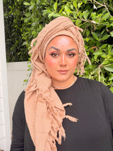 Heritage XL Square Headscarf - Biscuit