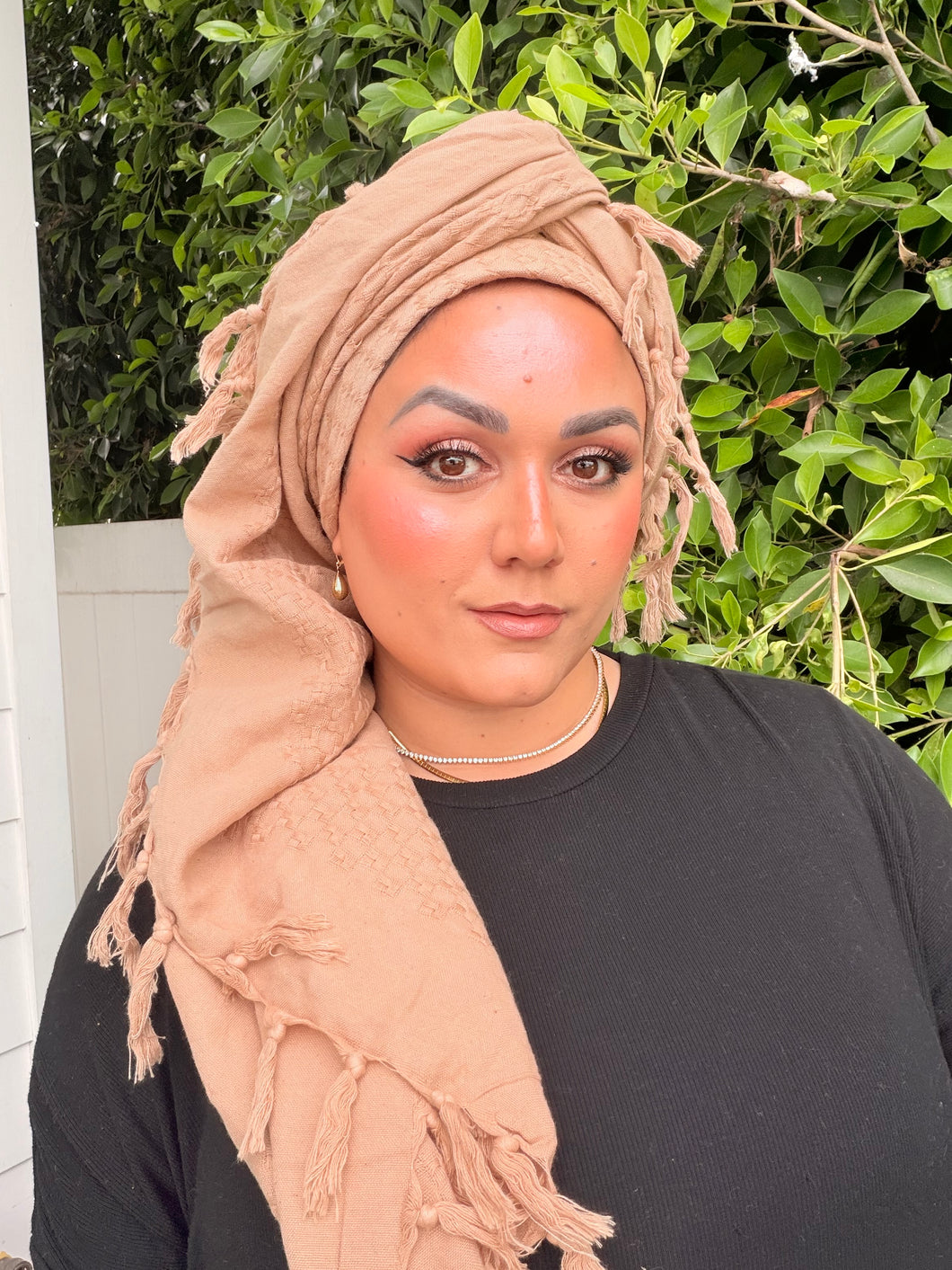 Heritage XL Square Headscarf - Biscuit
