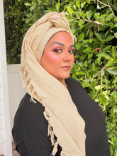 Heritage XL Square Headscarf - Buttercream