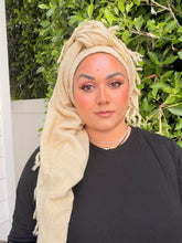 Heritage XL Square Headscarf - Buttercream