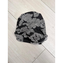 Avigail Lahiani - Slip-on & tie, Black Floral-Specialty Items-The Little Tichel Lady