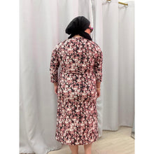Ladies Modest Swim Dress - Mauve/Black, S-XL-dress-The Little Tichel Lady